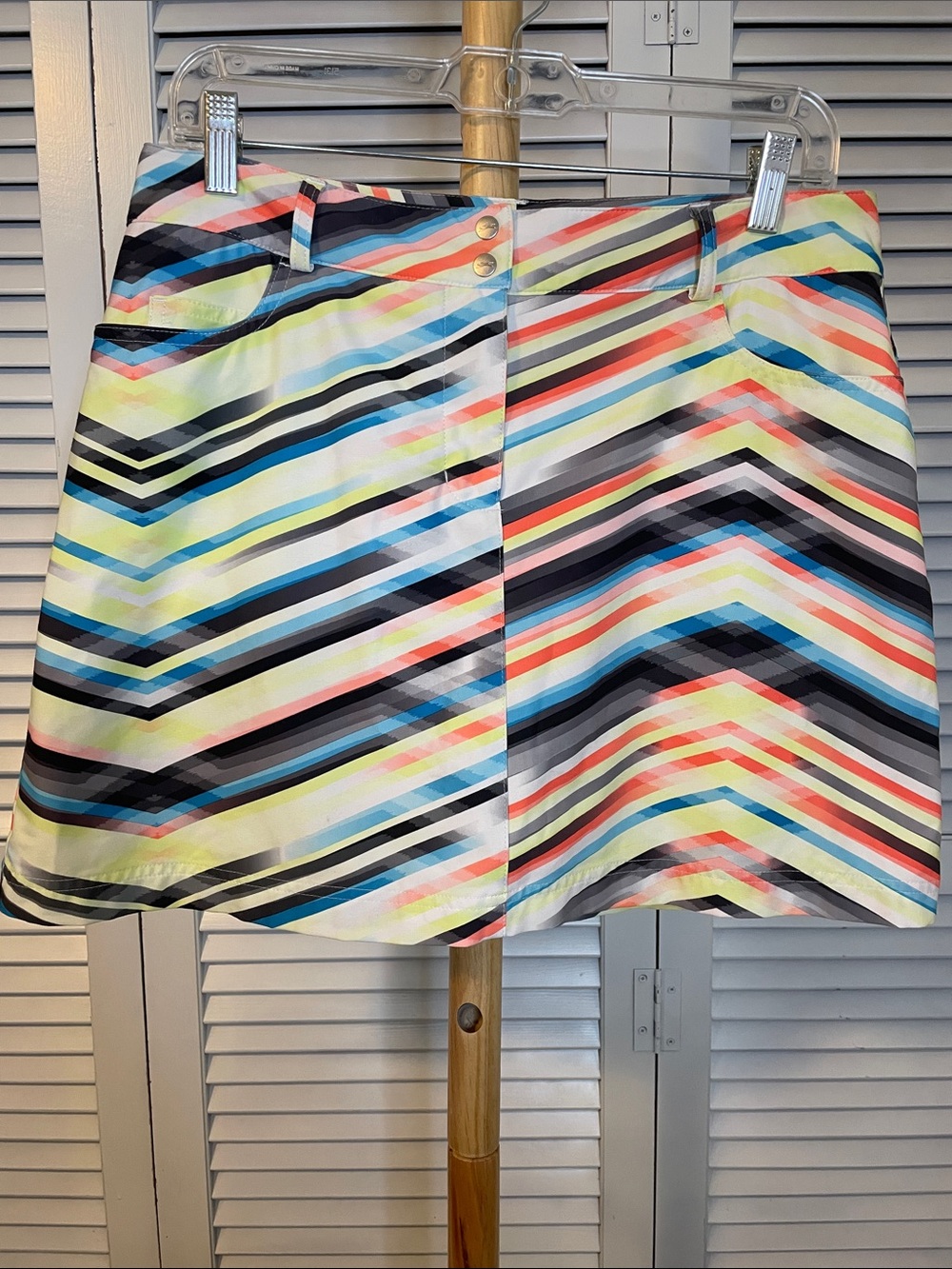 EUC Slazenger Multicolor Striped Golf Skort - Sz 6